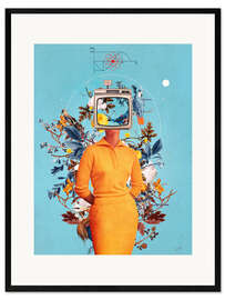 Gerahmter Kunstdruck Füttere die Monitore nicht mit deinen Träumen