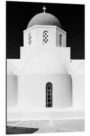 Cuadro de aluminio Greek orthodox church in black and white