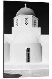 Magnettafel Griechisch-orthodoxe Kirche in Schwarzweiß