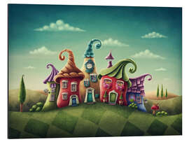 Magnettafel Kleine magische Stadt