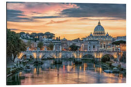 Magnettafel Sonnenuntergang in Rom III