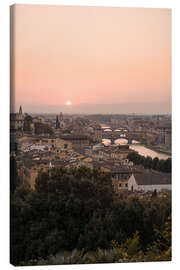 Lærredsbillede Florence, Italy at sunset