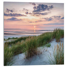 Gallery print Dune landscape at sunset