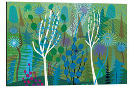 Magnettafel Grüne moderne Waldlandschaft