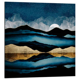 Magnettafel Berge bei Mitternacht