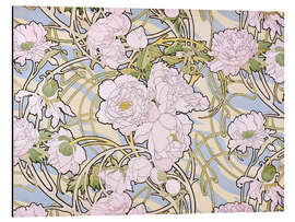 Magnettafel Pfingstrosen