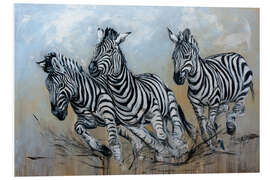 Tableau en PVC The zebra herd