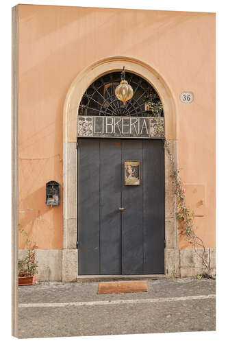 Stampa su legno The Libreria by in Rome