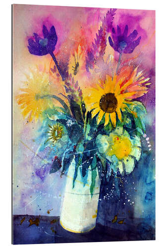 Gallery print Bouquet with sunflowers