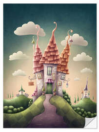 Selvklebende plakat Magic kingdom