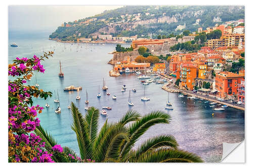 Vinilo para la pared French Riviera Coastline