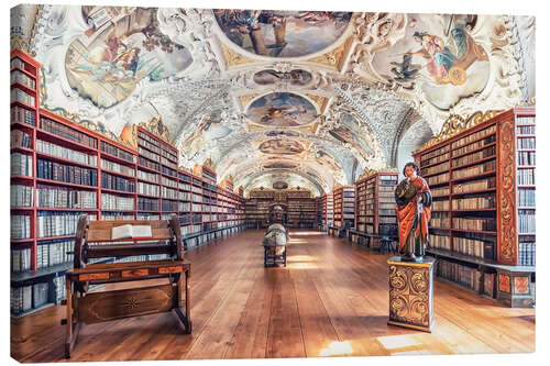 Leinwandbild Bibliothek des Klosters Strahov