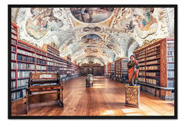 Gerahmter Kunstdruck Bibliothek des Klosters Strahov