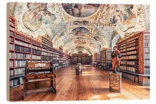 Puutaulu Library of Strahov Monastery