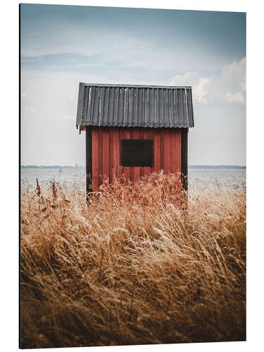 Tableau en aluminium Red little cabin