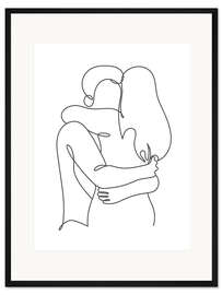 Gerahmter Kunstdruck Ein Linienpaar