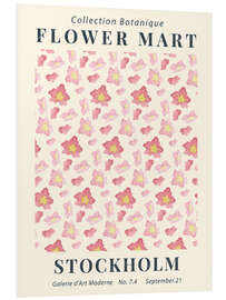 Foam board print Flower Market Stockholm