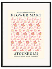 Gerahmter Kunstdruck Flower Market Stockholm