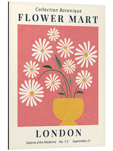 Aluminium print Flower Market London