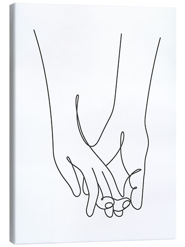 Canvas-taulu One line couple III