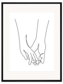 Gerahmter Kunstdruck Ein Linienpaar III