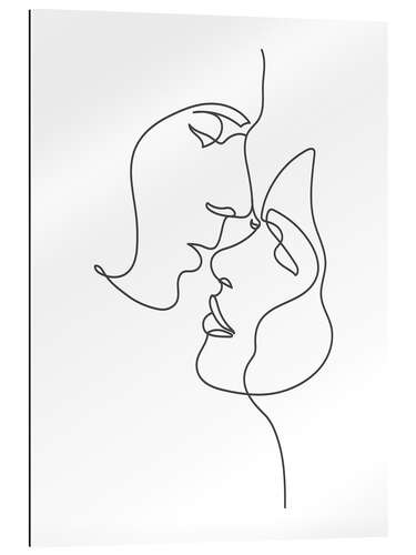 Gallery print One line couple II