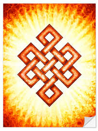 Wall sticker Endless Knot - In The Core Of The Sun
