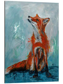 Tableau en aluminium Sitting fox