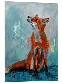 Tableau en PVC Sitting fox