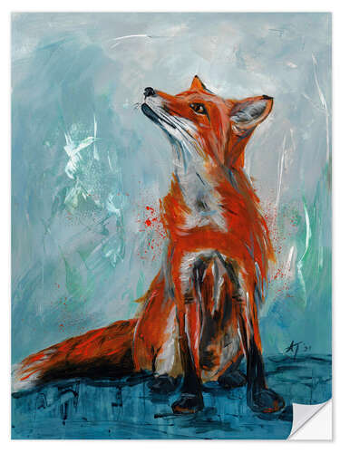 Sisustustarra Sitting fox