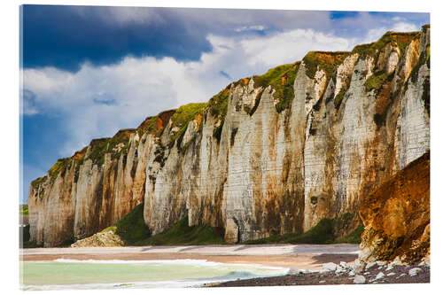 Acrylic print High cliffs on the Albâtre coast