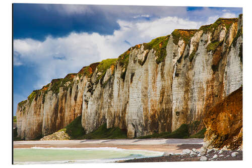 Aluminium print High cliffs on the Albâtre coast