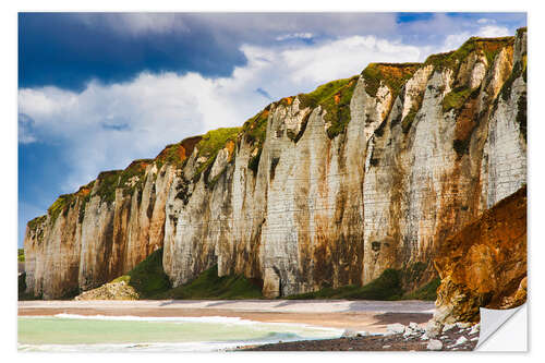 Selvklebende plakat High cliffs on the Albâtre coast