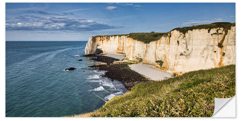 Sticker mural Normandy cliffs at Etretat