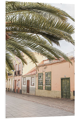 Foam board print Streets of Tenerife Island