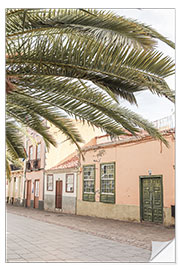 Selvklebende plakat Streets of Tenerife Island