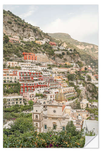 Selvklebende plakat Positano Landscape