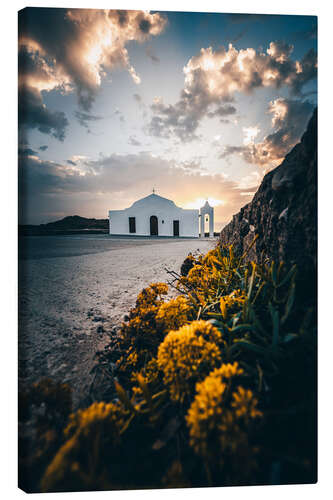 Lerretsbilde Zakyntos St Nicholas Church on St Nicolas Beach