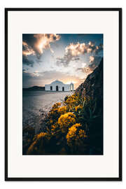 Gerahmter Kunstdruck Zakyntos St.Nikolaus Kirche am St. Nicolas Beach