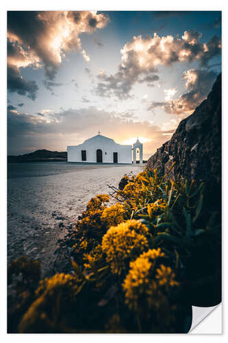 Sisustustarra Zakyntos St Nicholas Church on St Nicolas Beach