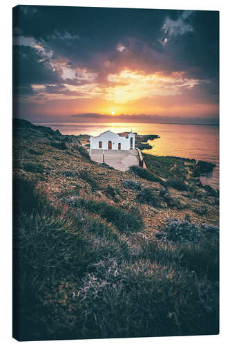 Lienzo Zakyntos St. Nicholas Church on St. Nicolas Beach