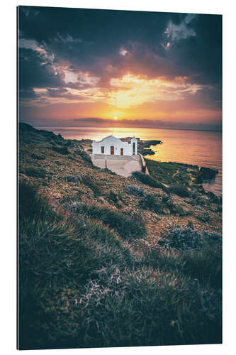 Cuadro de plexi-alu Zakyntos St. Nicholas Church on St. Nicolas Beach