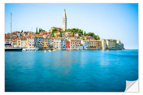 Selvklebende plakat Long exposure of Rovinj