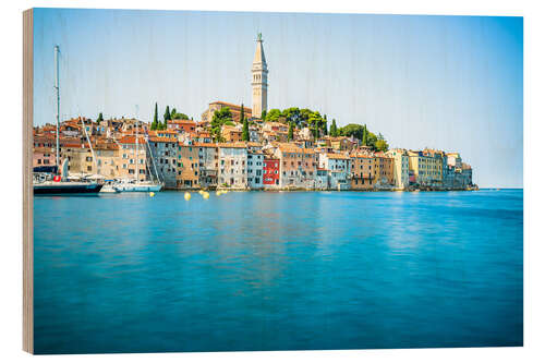 Quadro de madeira Long exposure of Rovinj