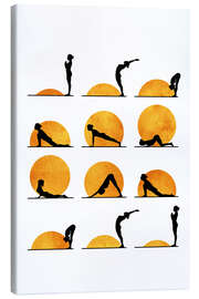 Lærredsbillede  Yoga Sun - KUBISTIKA
