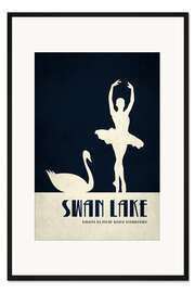 Gerahmter Kunstdruck Swan Lake
