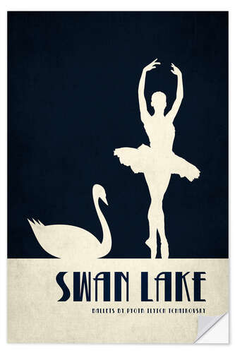 Sticker mural Swan Lake