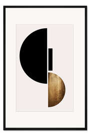 Gerahmter Kunstdruck Shape No. 3  A