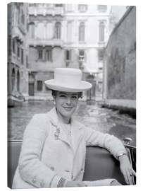Leinwandbild  Schauspielerin Romy Schneider in Venedig 1973