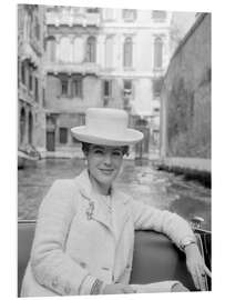 PVC print Actress Romy Schneider in Venice 1973